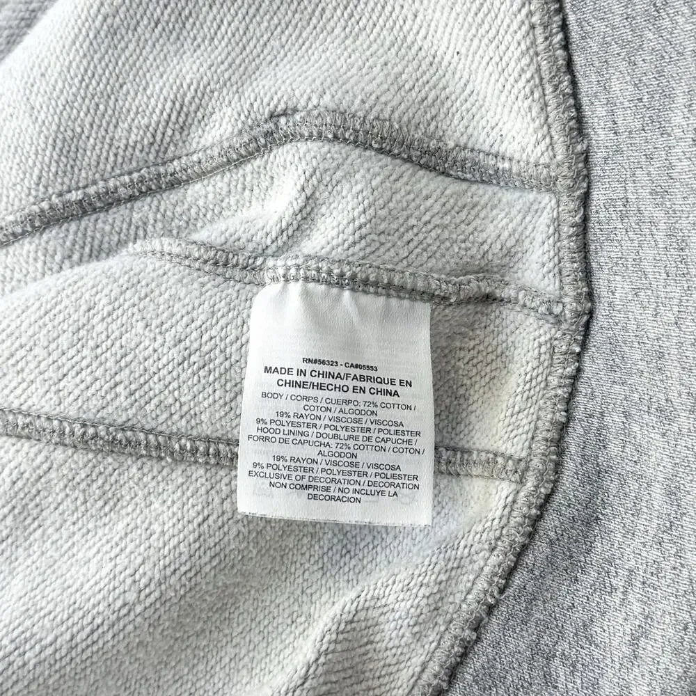 Jordan Men's Gray Full Zip Fleece Hoodie XL